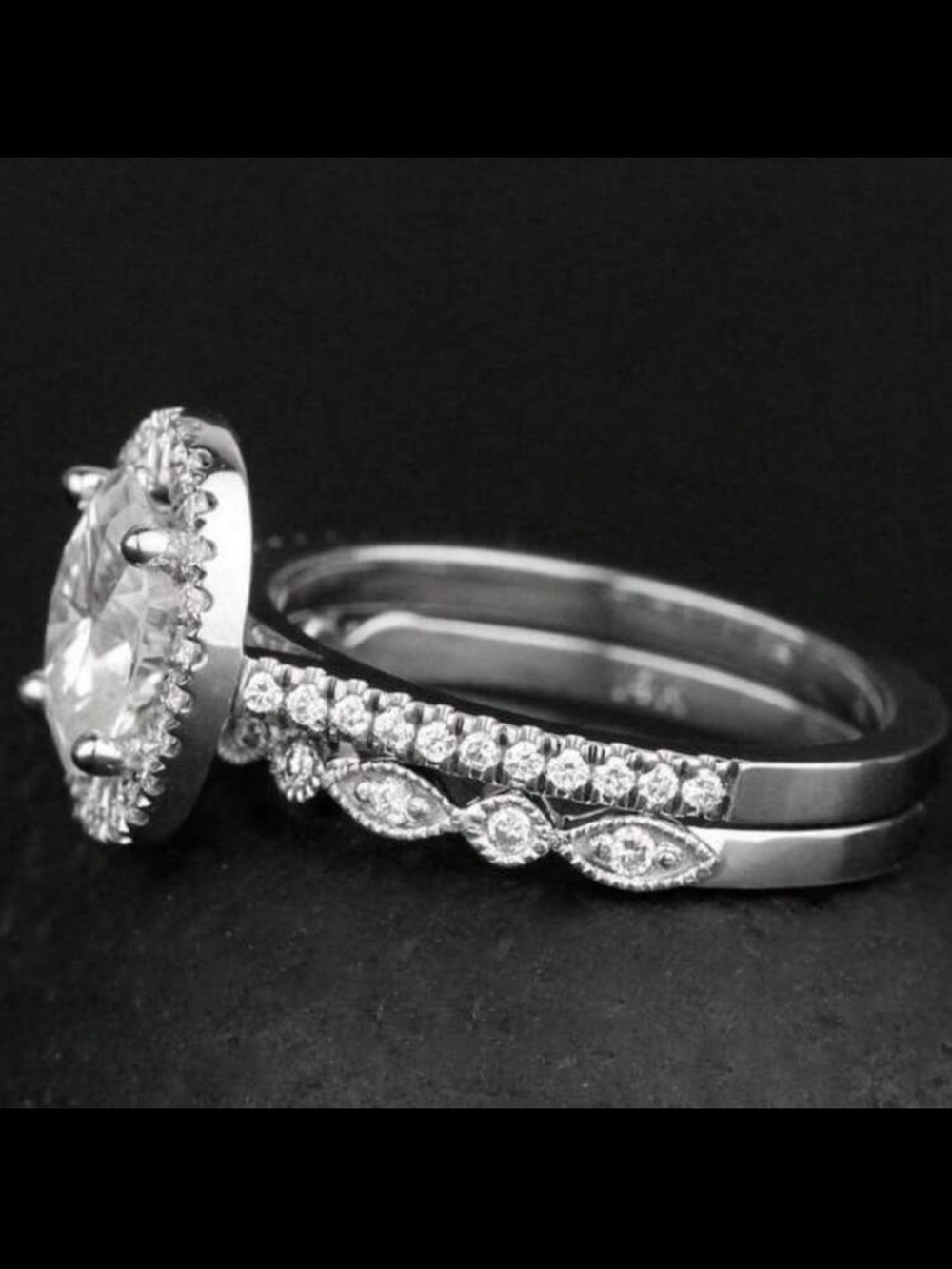 Silver ring set - Picture 2 of 3